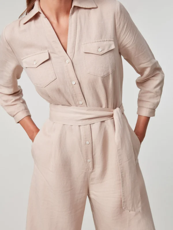 Store J. McLaughlin Ernst Jumpsuit Tan