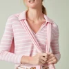 Flash Sale J. McLaughlin Fairfax Sweater In Stripe Light Pink/White