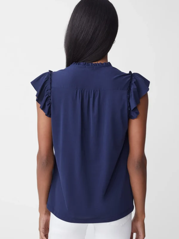 Hot J. McLaughlin Felissa Blouse Navy