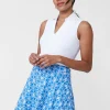 Discount J. McLaughlin Fernwood Skort In Lahara Leaves Blue/White