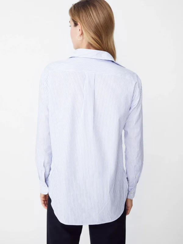 Hot J. McLaughlin Finn Shirt In Stripe White/French Blue