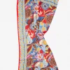 Hot J. McLaughlin Gemma Scarf In Terra Blossom Border Blue/Red/Brown