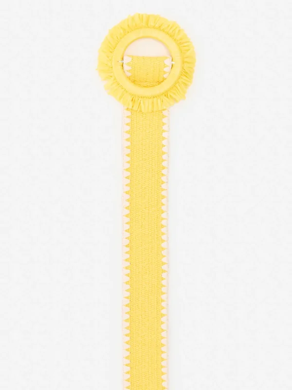 Hot J. McLaughlin Georgia Belt Yellow/White