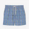 Flash Sale J. McLaughlin Gibson Swim Trunks In Piscina Blue/Aqua