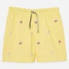 Store J. McLaughlin Gibson Swim Trunks In Yacht Club Yellow