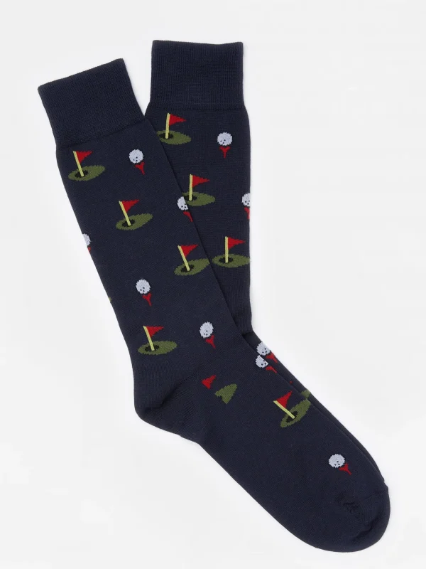 Online J. McLaughlin Golf Tee Socks Navy