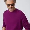 New J. McLaughlin Gordon Cashmere Sweater Plum