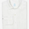 Outlet J. McLaughlin Gramercy Classic Fit Linen Shirt white