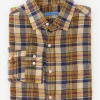 Cheap J. McLaughlin Gramercy Classic Fit Linen Shirt In Plaid Yellow/Navy