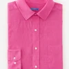 Store J. McLaughlin Gramercy Classic Fit Linen Shirt Pink