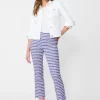 Sale J. McLaughlin Ivy Pants In Aberdeen Geo Blue/Orange