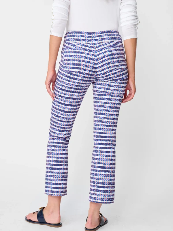 Sale J. McLaughlin Ivy Pants In Aberdeen Geo Blue/Orange