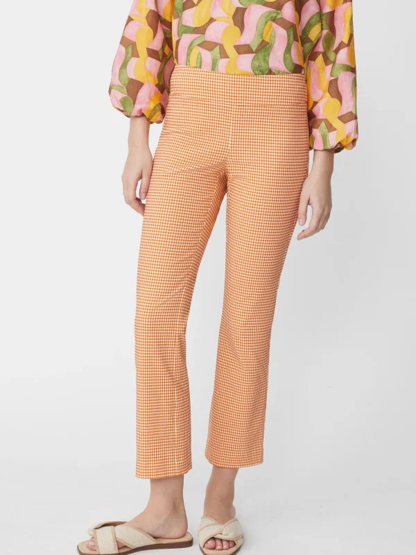 Shop J. McLaughlin Ivy Pants In Cabana Gingham Autumn Sun