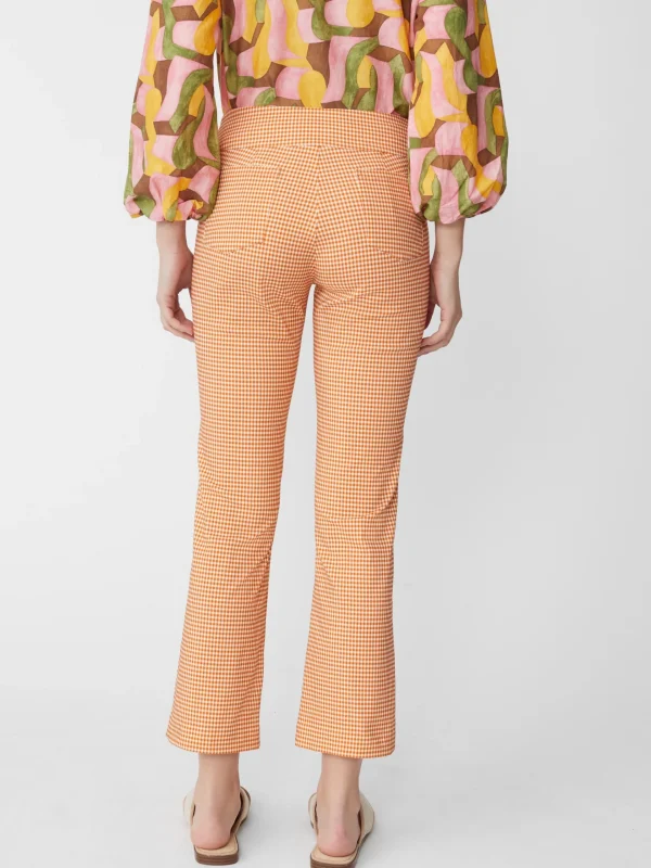 Shop J. McLaughlin Ivy Pants In Cabana Gingham Autumn Sun