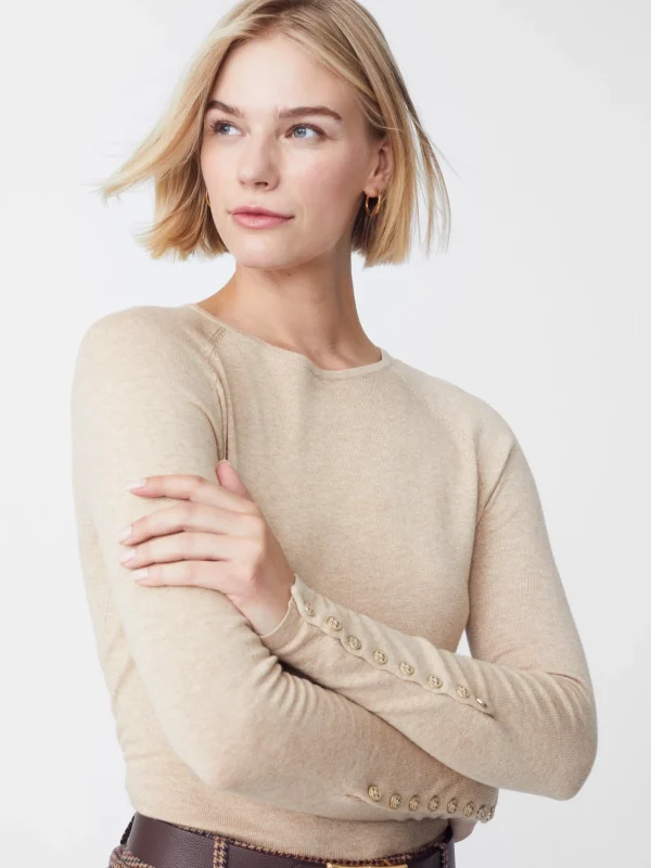 Shop J. McLaughlin Jamey Sweater Heather Oatmeal