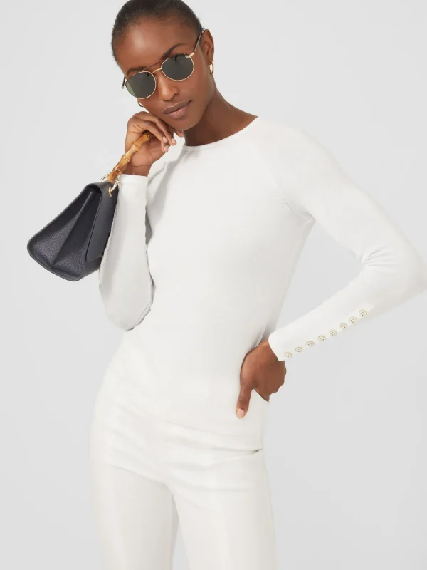 Best J. McLaughlin Jamey Sweater White