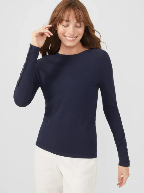 Best J. McLaughlin Jamey Sweater Navy