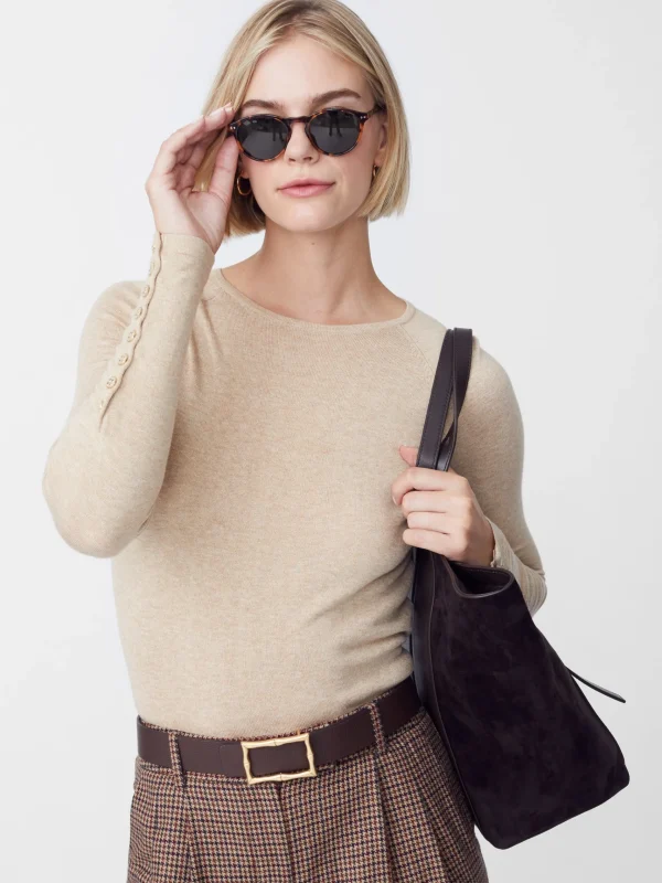 Shop J. McLaughlin Jamey Sweater Heather Oatmeal