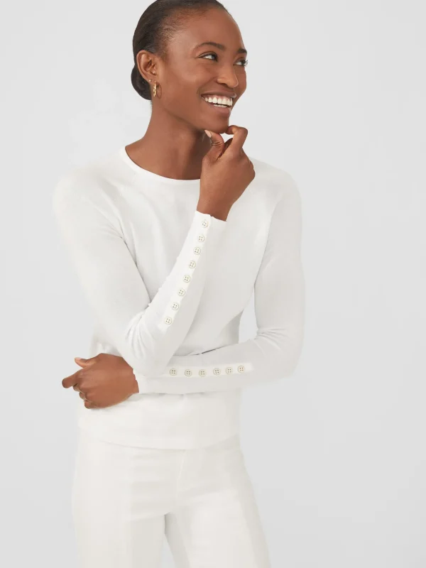 Best J. McLaughlin Jamey Sweater White