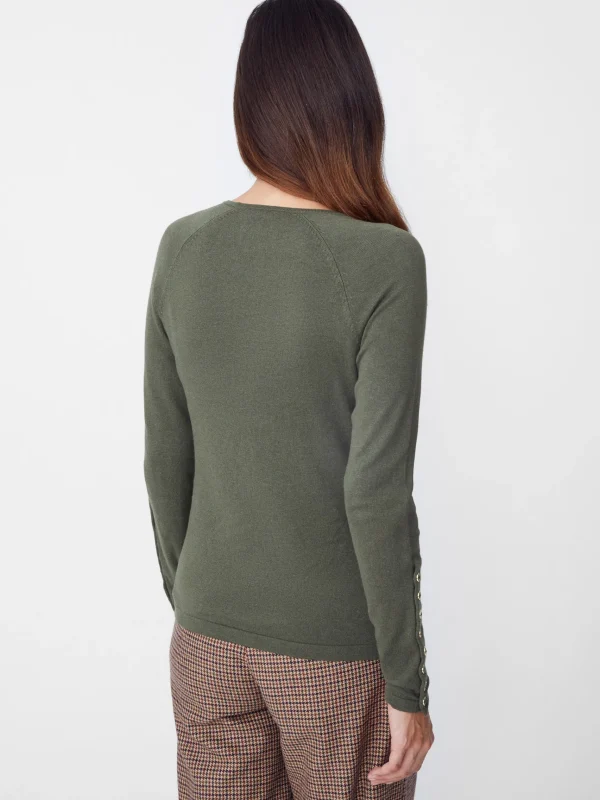 Hot J. McLaughlin Jamey Sweater Olive Green