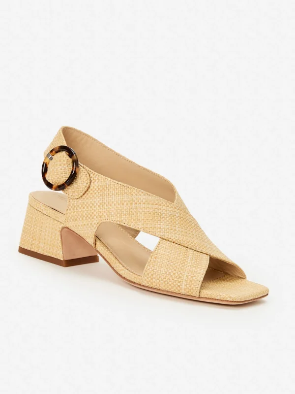 Sale J. McLaughlin Jessamine Grasscloth Heels Beachwood