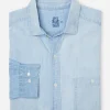 Outlet J. McLaughlin Jett Classic Fit Shirt Light Chambray