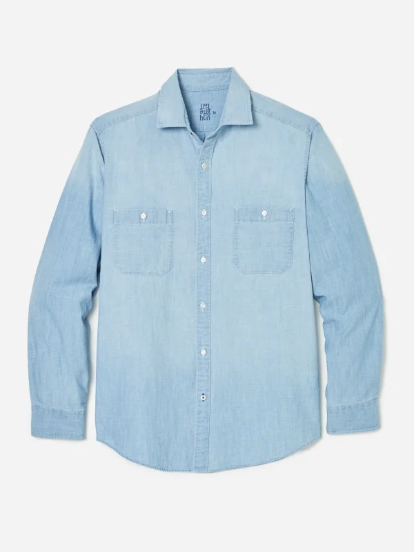 Outlet J. McLaughlin Jett Classic Fit Shirt Light Chambray