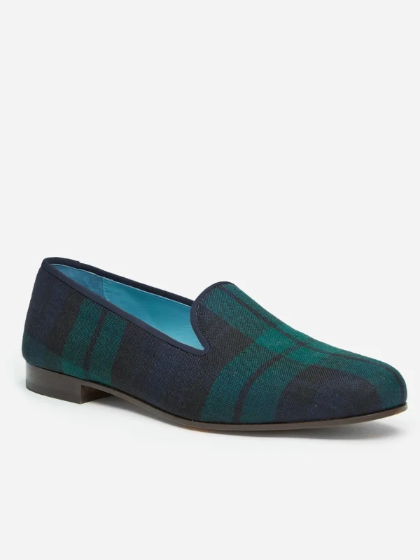 Online J. McLaughlin J.McL X Stubbs Wootton Slippers In Plaid Black Watch