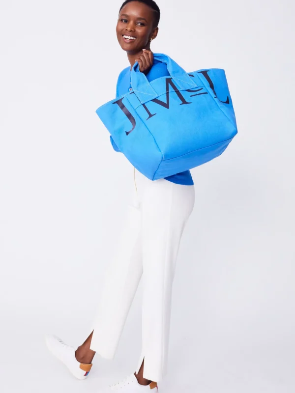 Best J. McLaughlin J.McLaughlin Logo Tote Bag JMC Blue