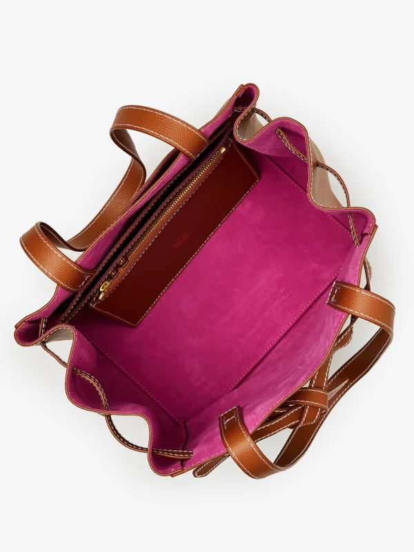 Shop J. McLaughlin J.McLaughlin X Harper Lawrence Large Handbag Saddle/Peony