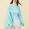 New J. McLaughlin Julia Cashmere Wrap Aqua