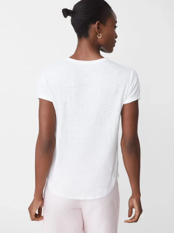 Best J. McLaughlin Kacey Linen Tee White