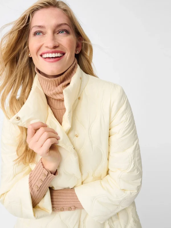 Best J. McLaughlin Key Puffer Jacket Cream