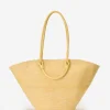 Shop J. McLaughlin Lena Grasscloth Tote Yellow