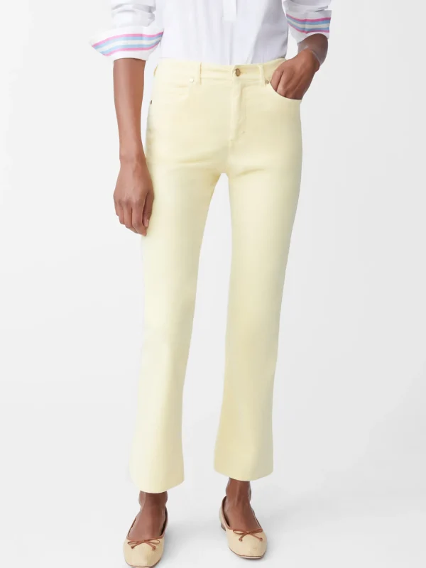 New J. McLaughlin Lenni Velvet Jeans Yellow