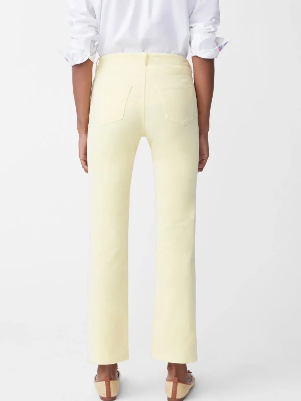 New J. McLaughlin Lenni Velvet Jeans Yellow