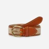 Clearance J. McLaughlin Leopold Linen Belt Natural