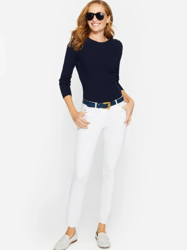 Store J. McLaughlin Lexi Jeans White