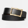 Outlet J. McLaughlin Lina Reversible Leather Belt Black/Cork