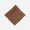 Best J. McLaughlin Linen Pocket Square In Floral Dots Khaki