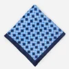 Store J. McLaughlin Linen Pocket Square In Floral Navy/Blue