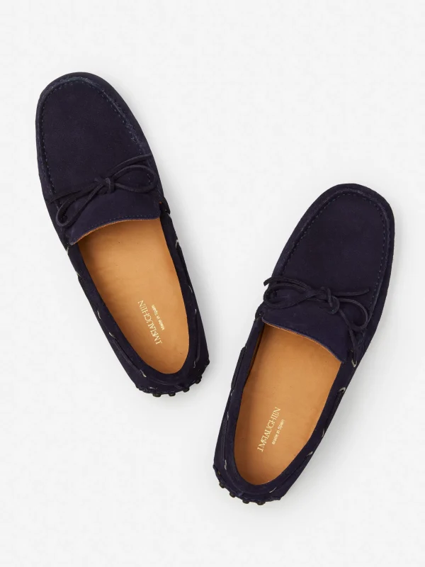 Hot J. McLaughlin Linus Suede Driving Moccasins Navy