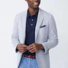 Store J. McLaughlin Lisbon Blazer In Pinstripe White/Navy