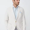 Online J. McLaughlin Lisbon Linen Blazer Stone