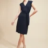 Clearance J. McLaughlin Lorelei Sleeveless Dress Deep Navy