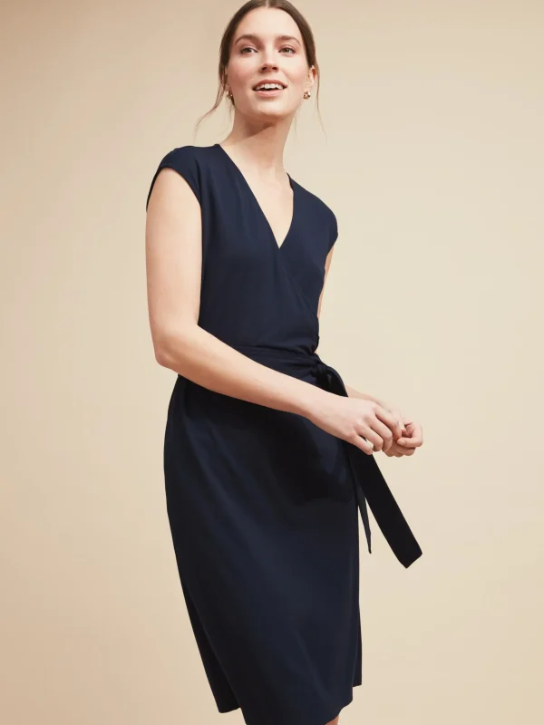 Clearance J. McLaughlin Lorelei Sleeveless Dress Deep Navy