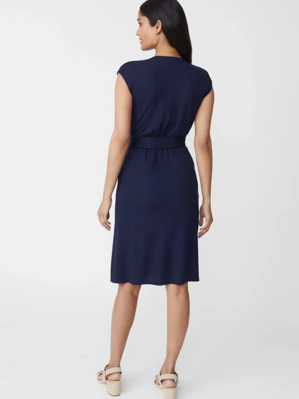 Clearance J. McLaughlin Lorelei Sleeveless Dress Deep Navy