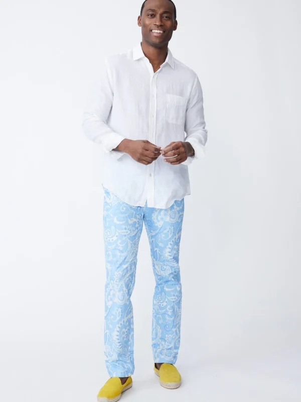 Sale J. McLaughlin Lukas Pants In Meadowood Pale Blue