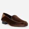 Clearance J. McLaughlin Luna Velvet Loafers Chocolate Brown