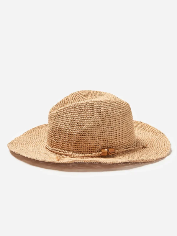 Fashion J. McLaughlin Maribel Raffia Hat Natural